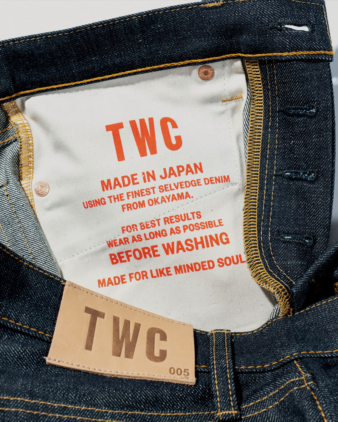 Relaxed Tapered 005 Raw Selvedge Jeans