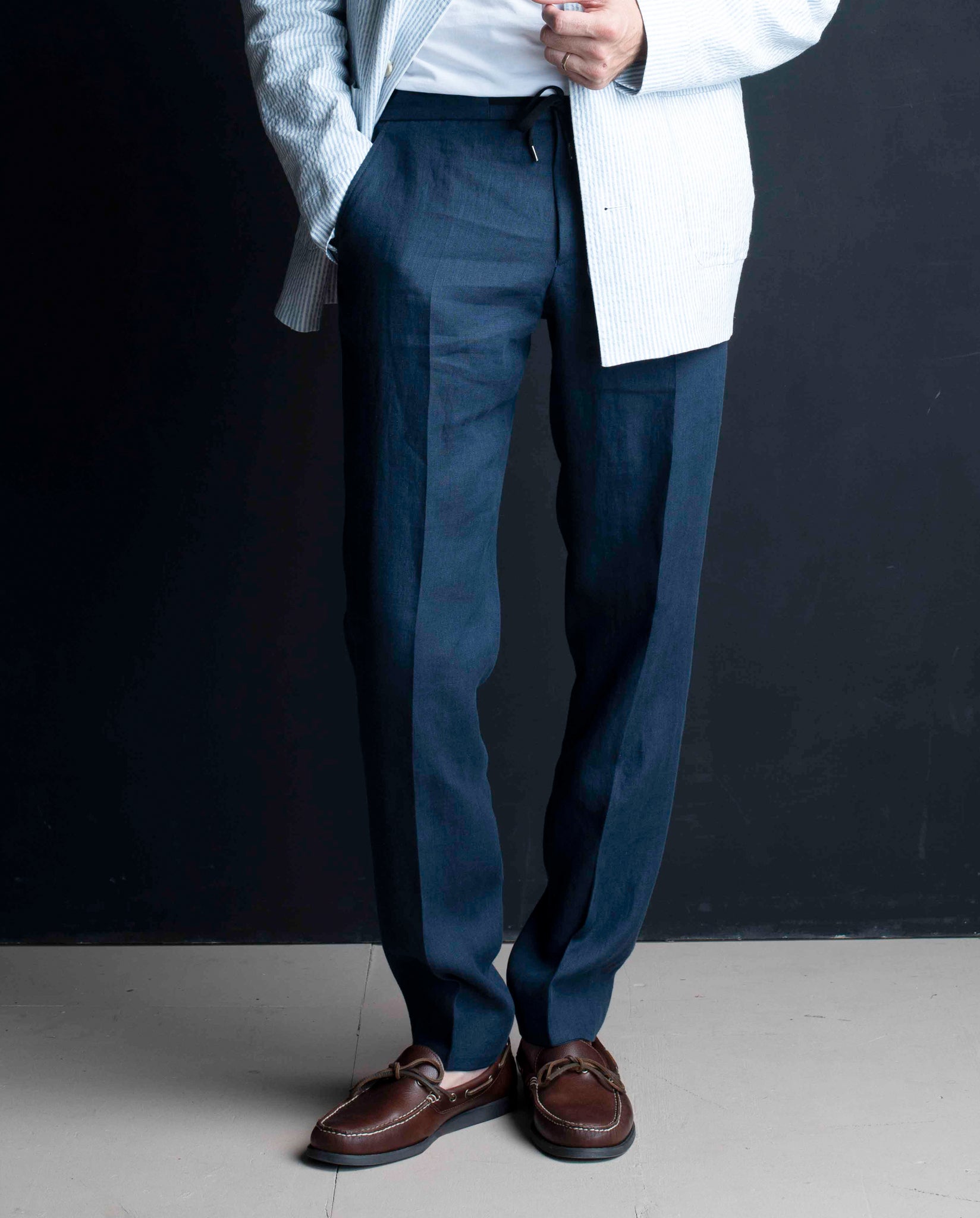 Burton Linen Drawstring Trousers