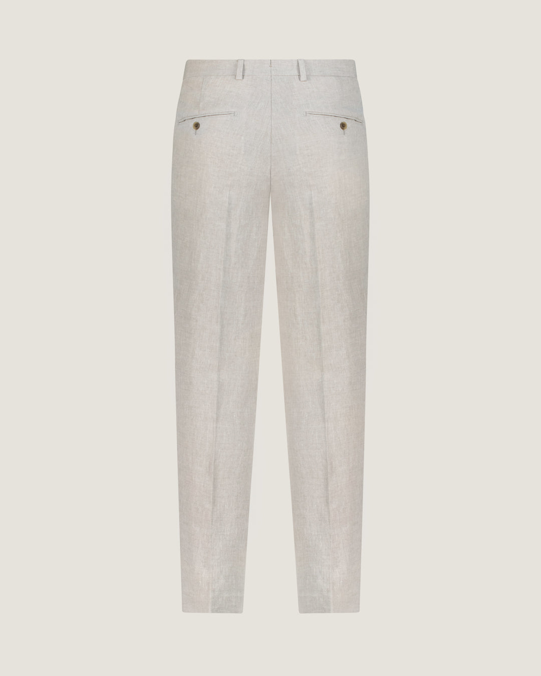 Oatmeal Linen Jackson Pleated Trousers