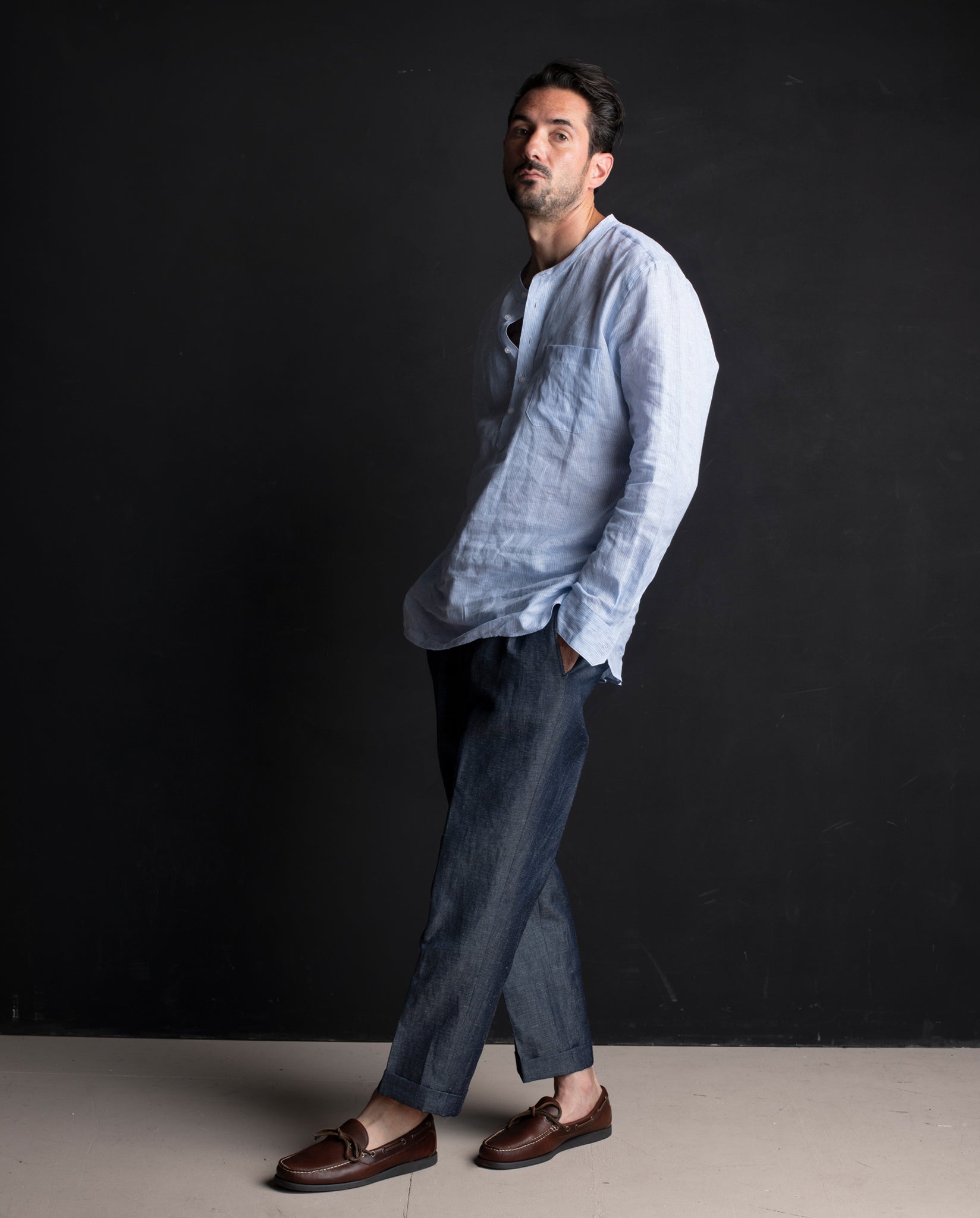 Felix Linen Grandad Shirt