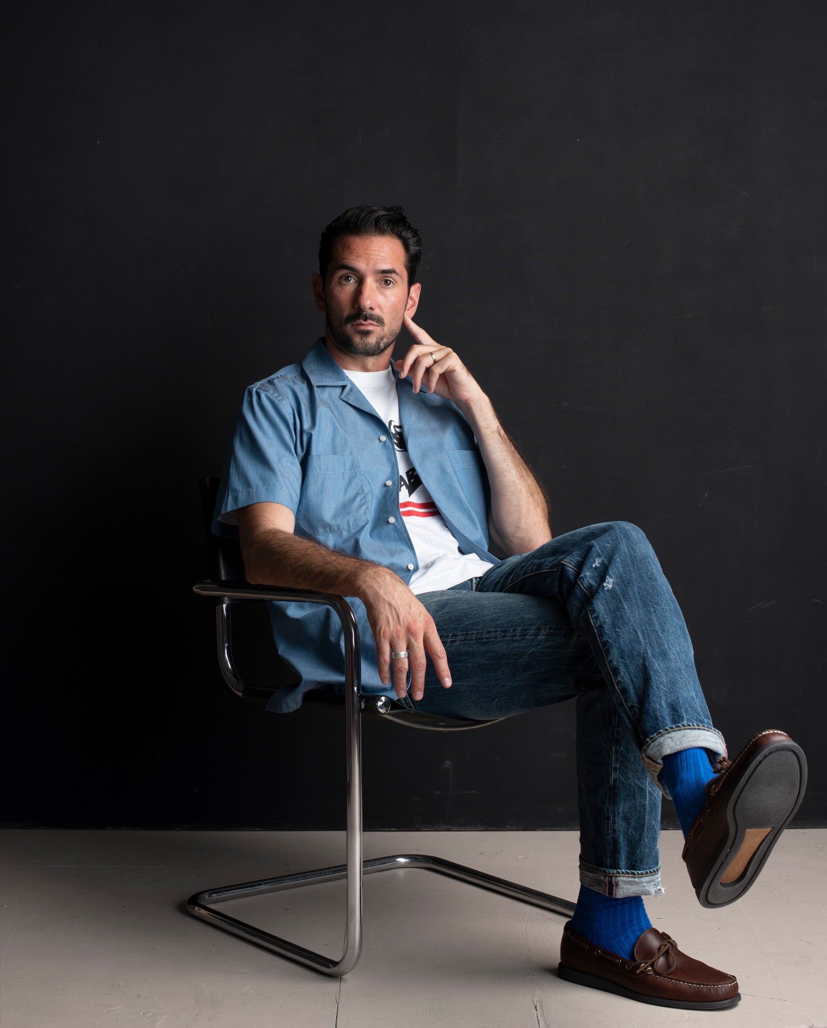Reuben Chambray Cotton Shirt