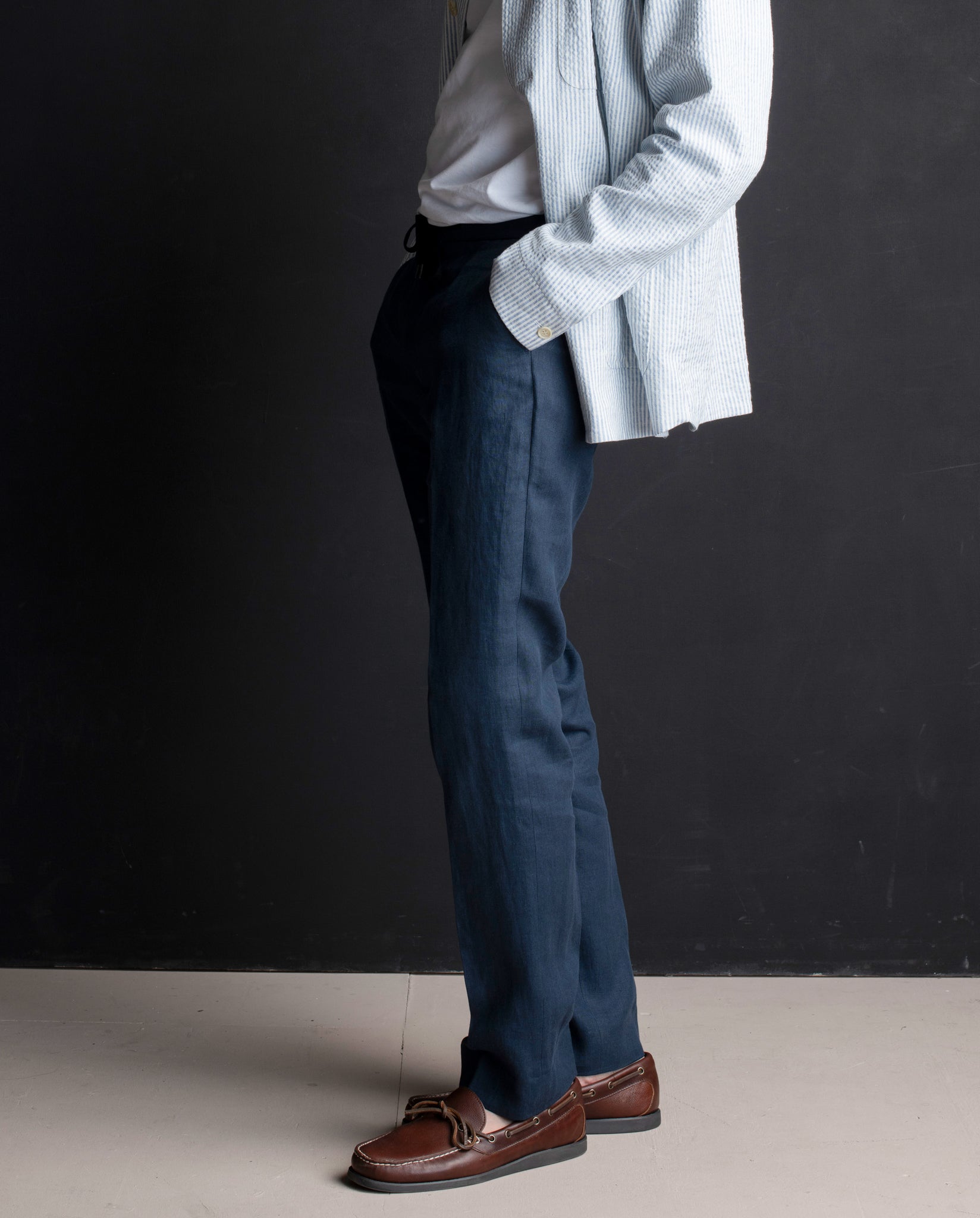 Burton Linen Drawstring Trousers