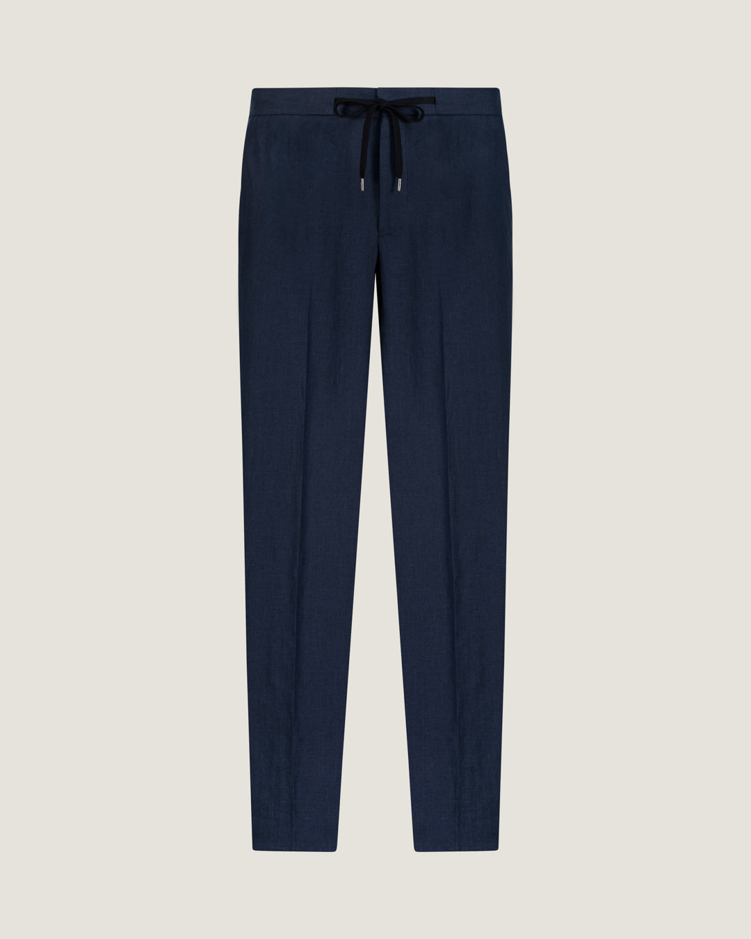 Navy Linen Jackson Drawstring Trousers