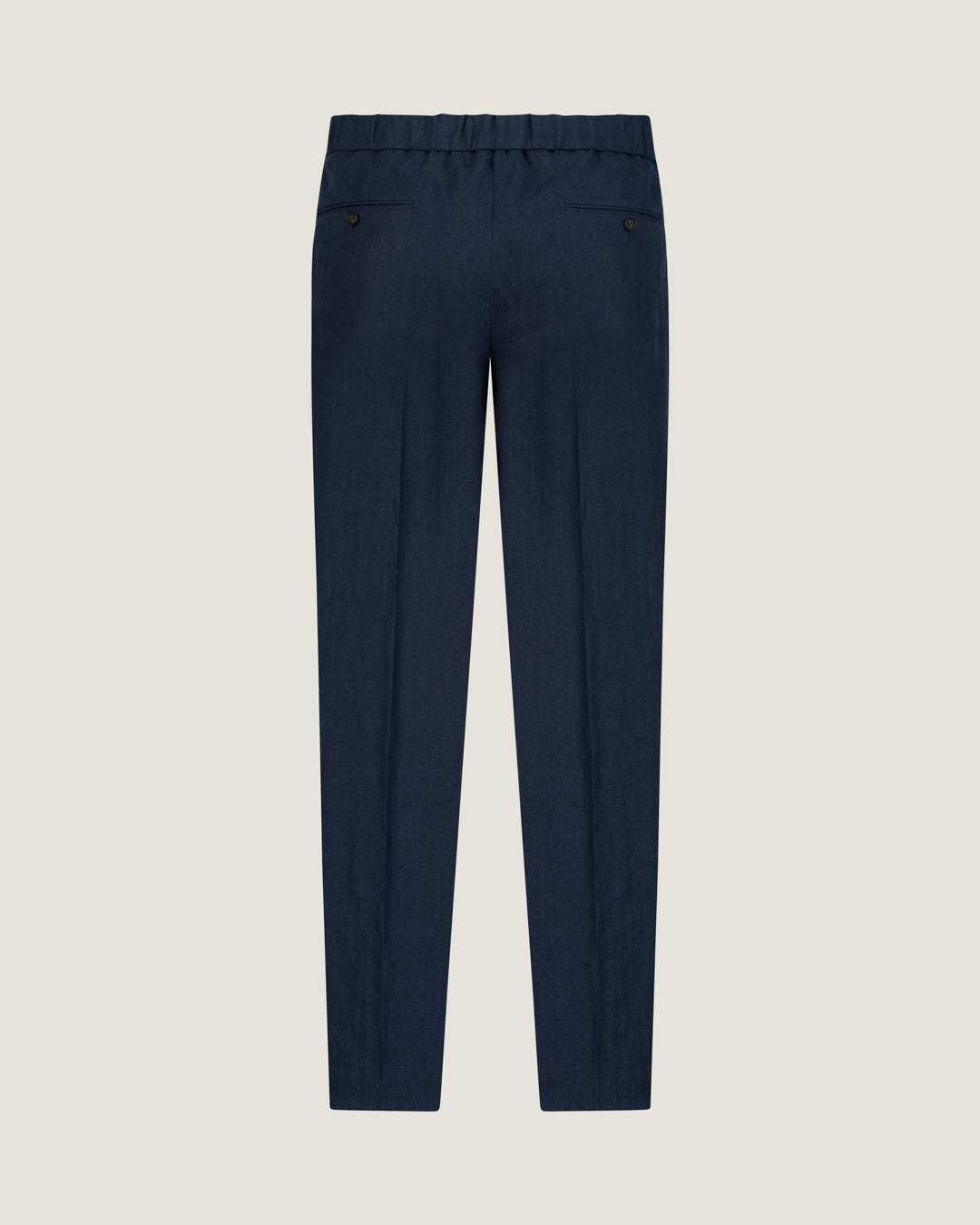 Navy Linen Jackson Drawstring Trousers