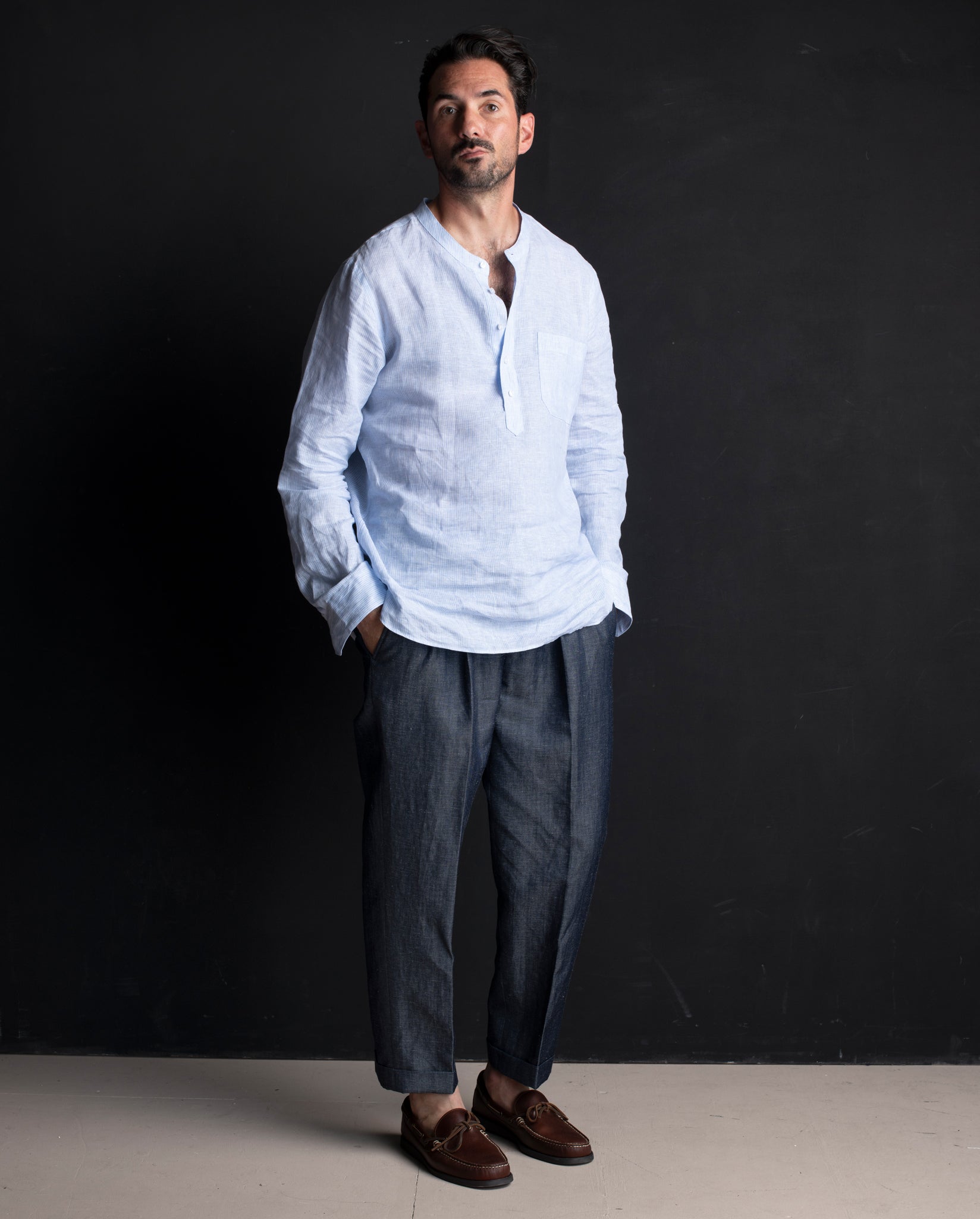 Felix Linen Grandad Shirt