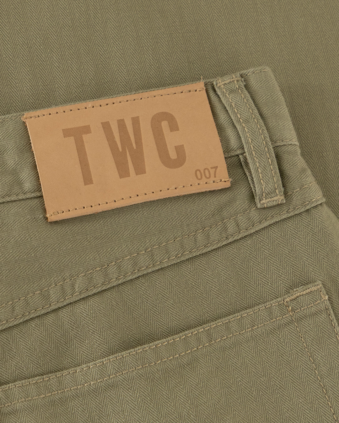 Sandstone Relaxed Fit 007 Five-pocket Herringbone Jean