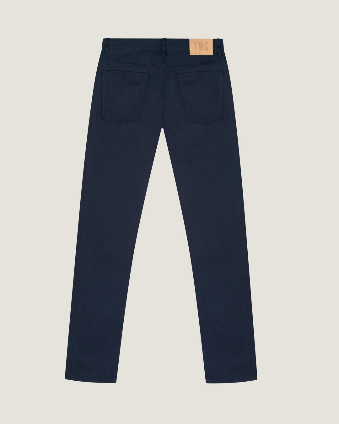 Navy 001  Five-pocket Herringbone Jean