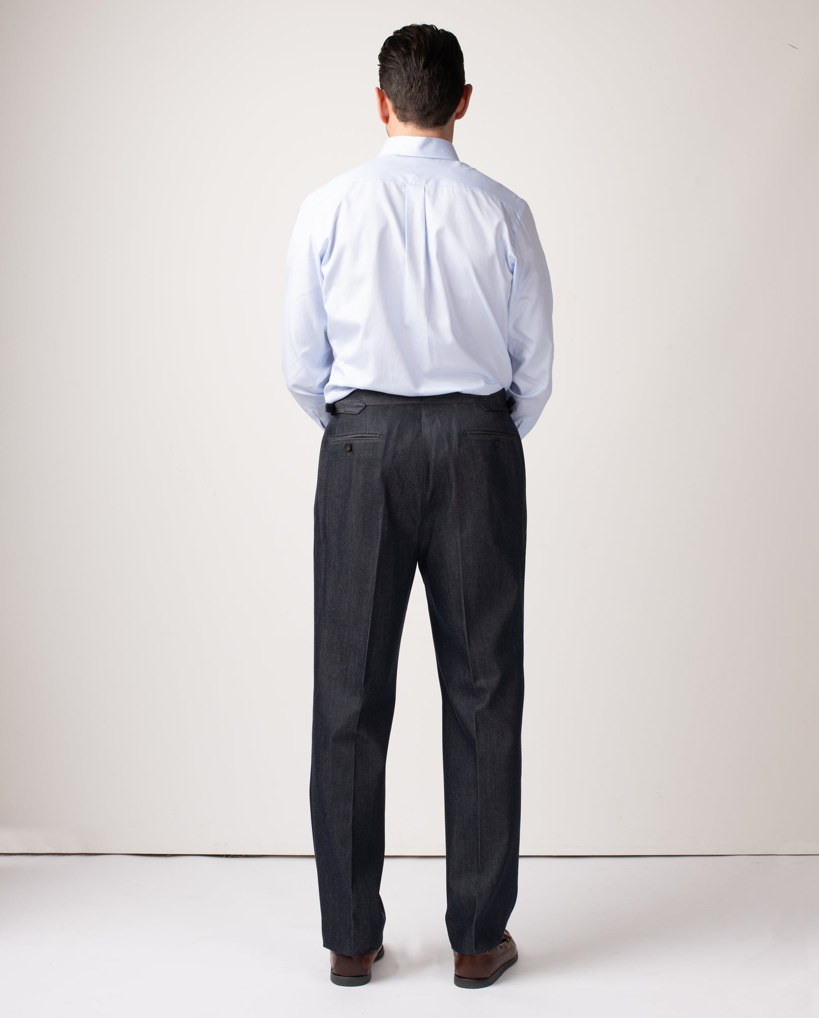 Henry Wool Pleated Chinos