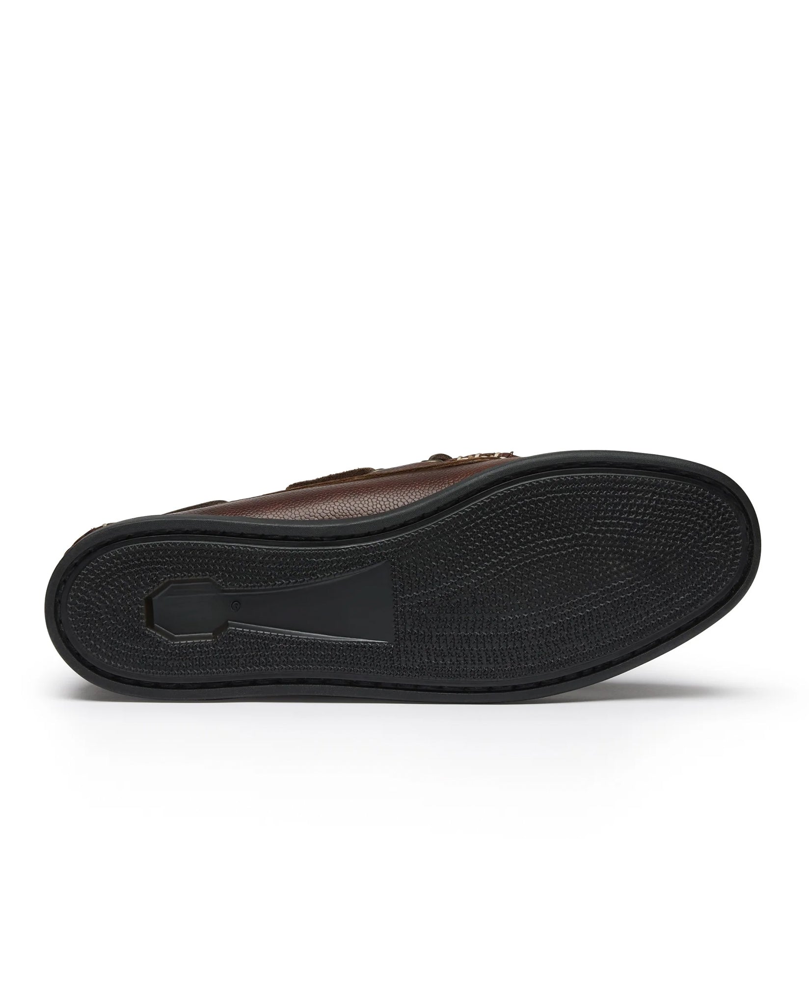 Quoddy Canoe Shoe in Brown Pebble