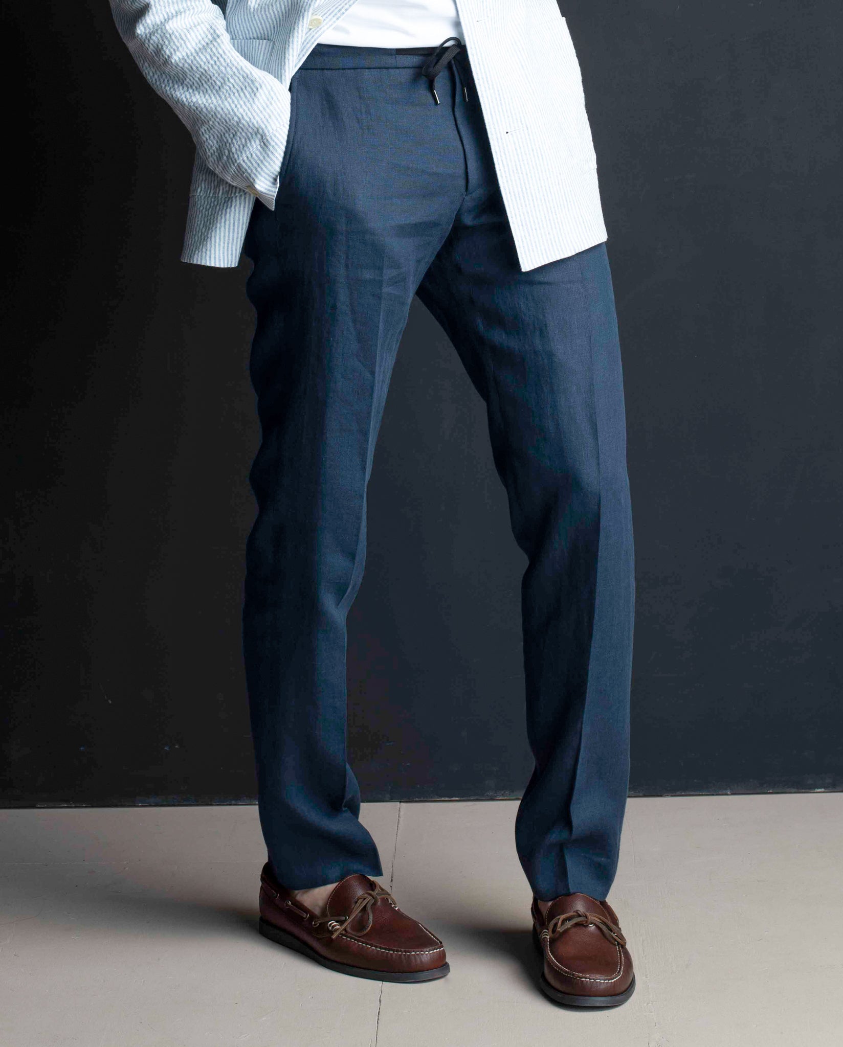 Burton Linen Drawstring Trousers