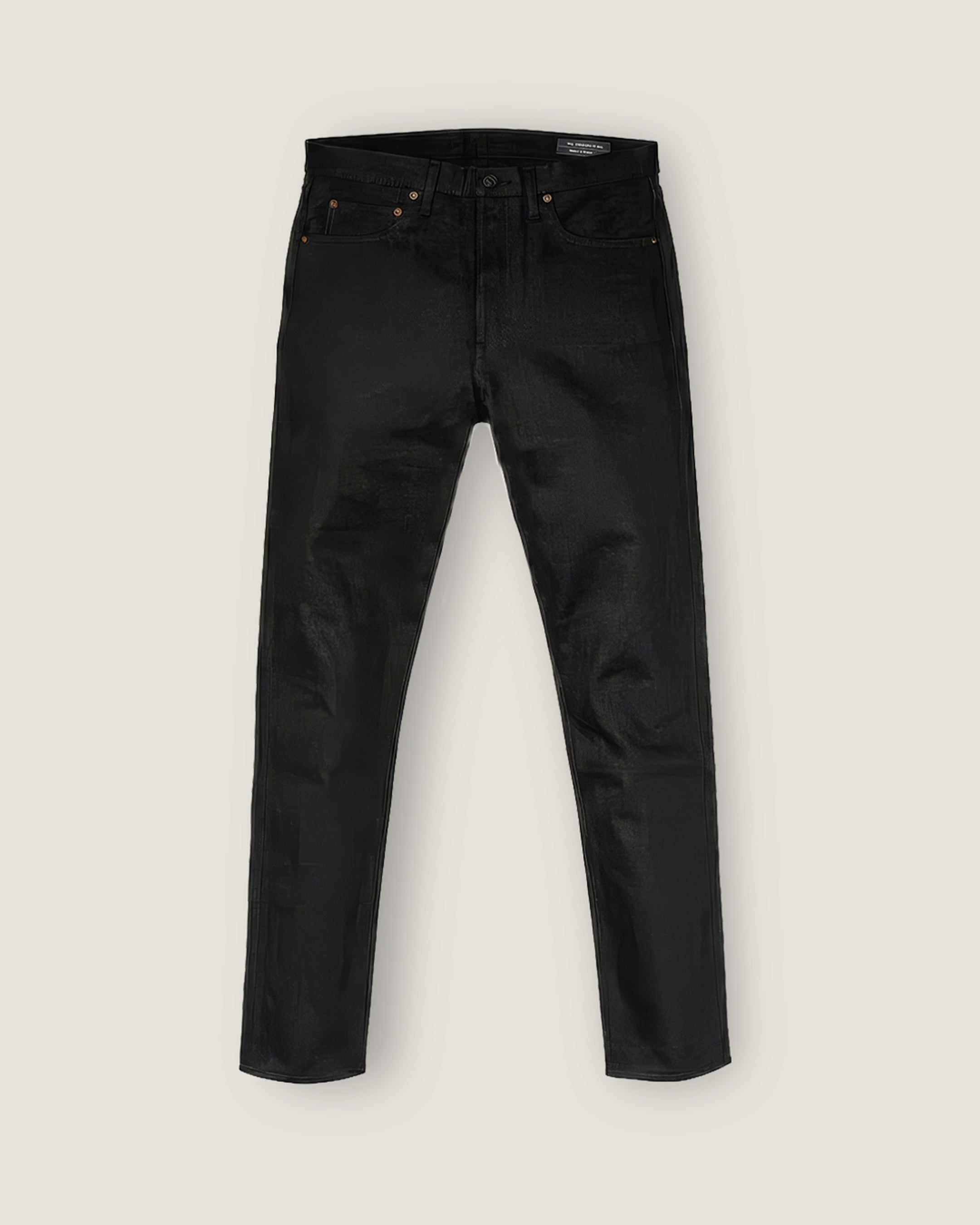 Black Slim Fit 001 Raw Selvedge Jeans
