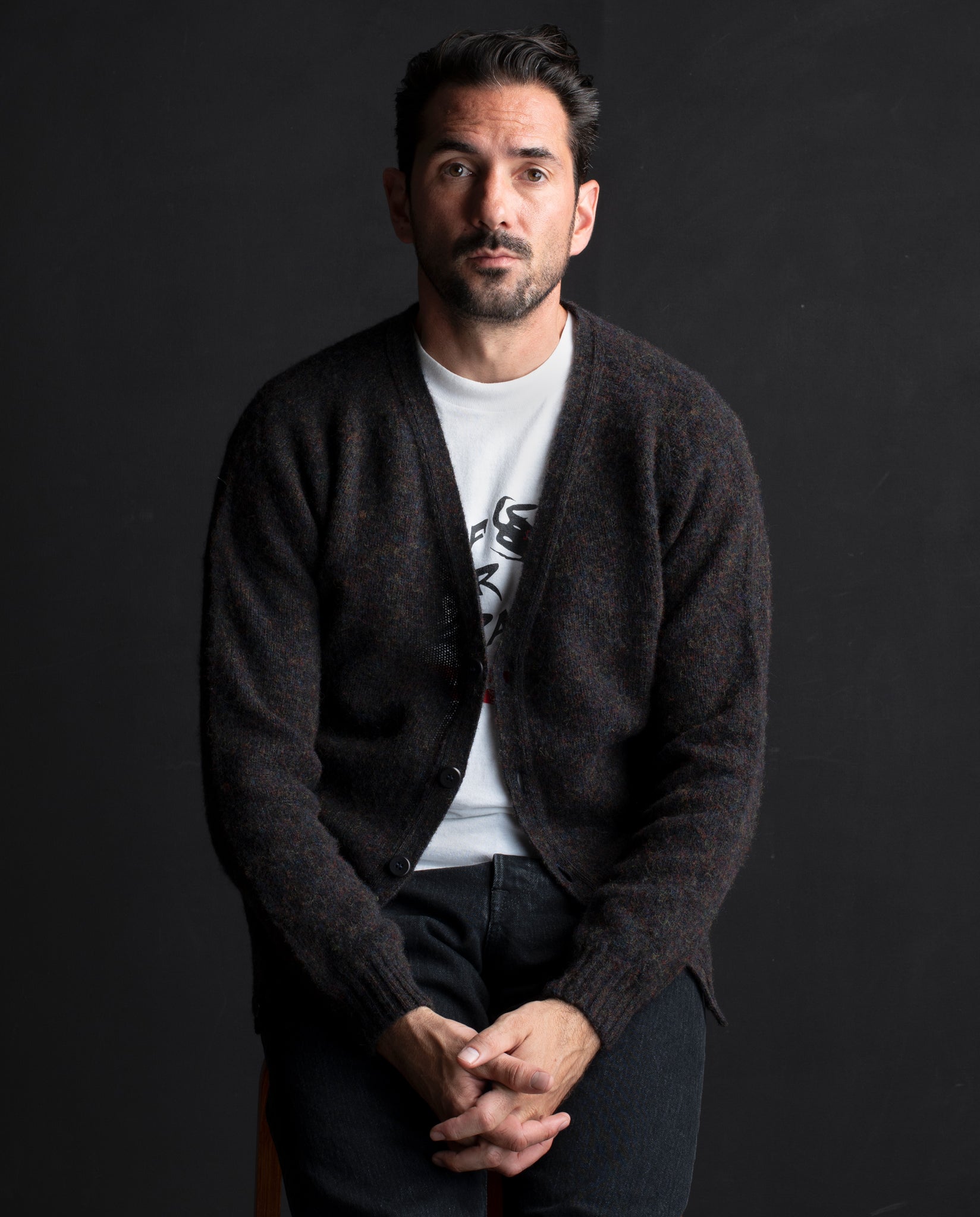 Huxley Brushed Shetland Wool Cardigan