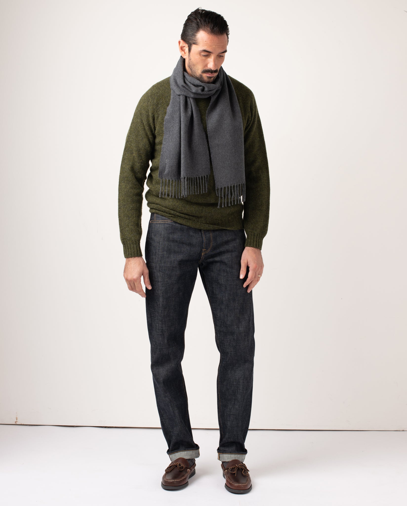 Charcoal Cashmere Scarf