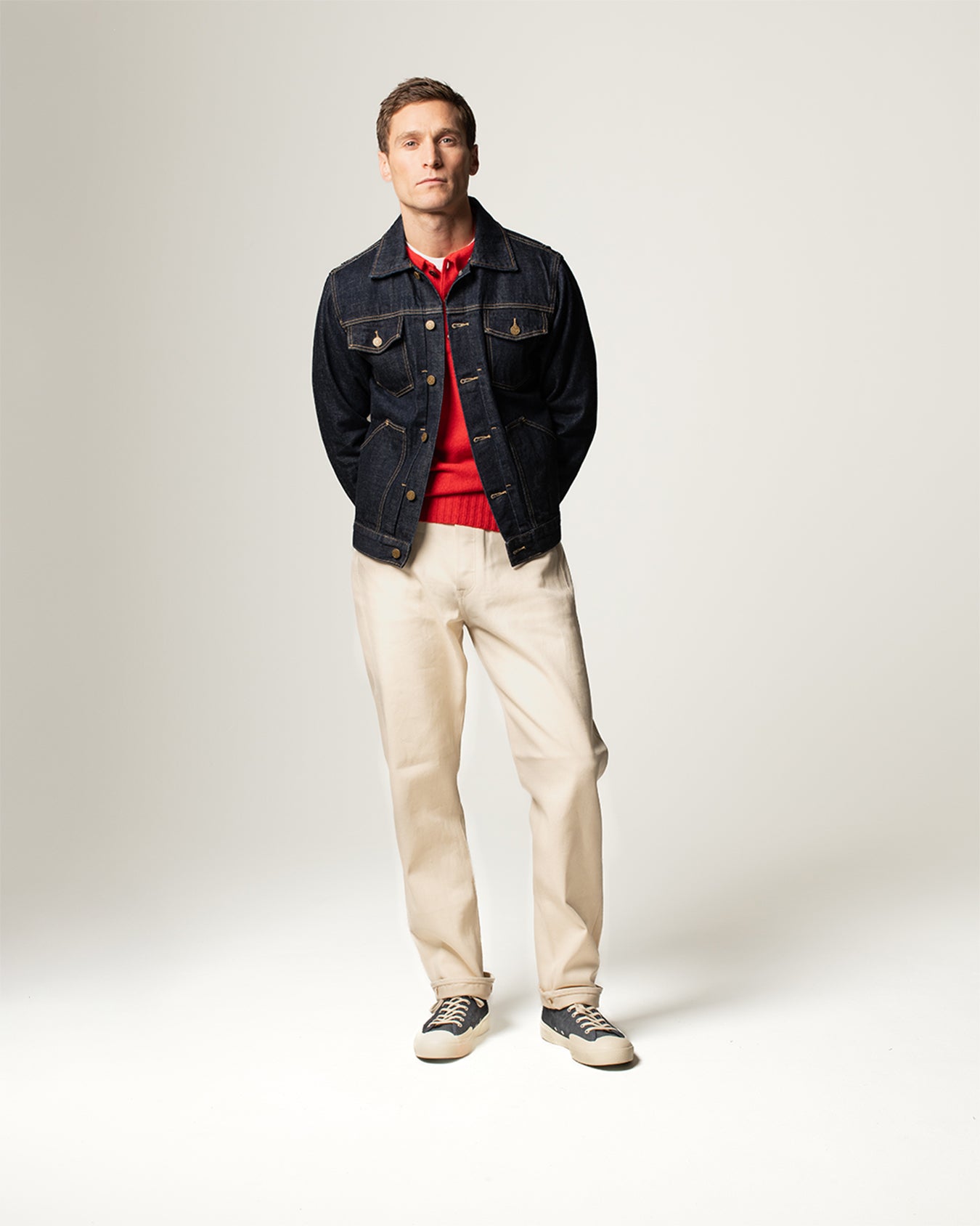 Ecru Relaxed Fit 007 Raw Selvedge Jeans