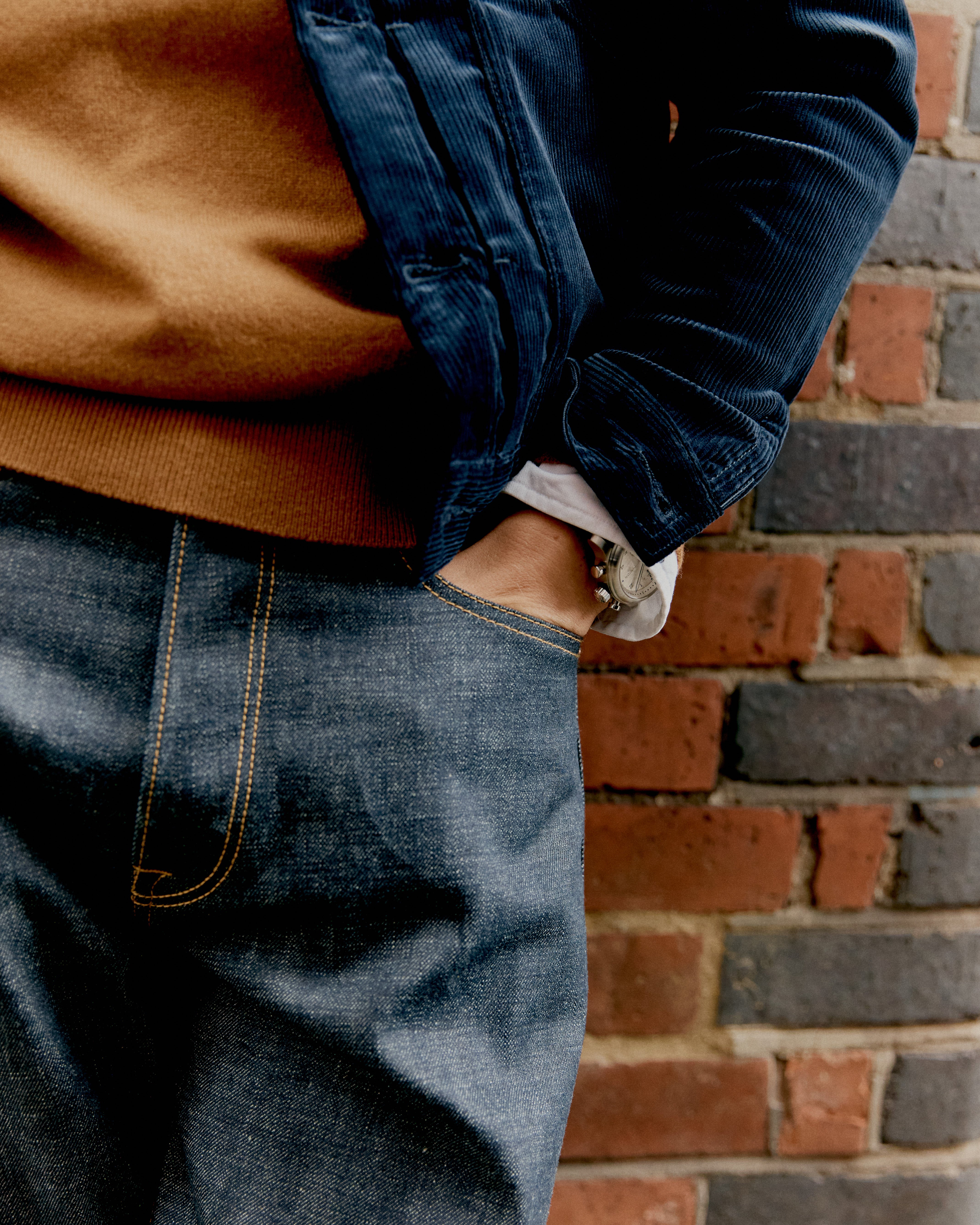 Indigo Relaxed Fit 007 Raw Selvedge Jeans