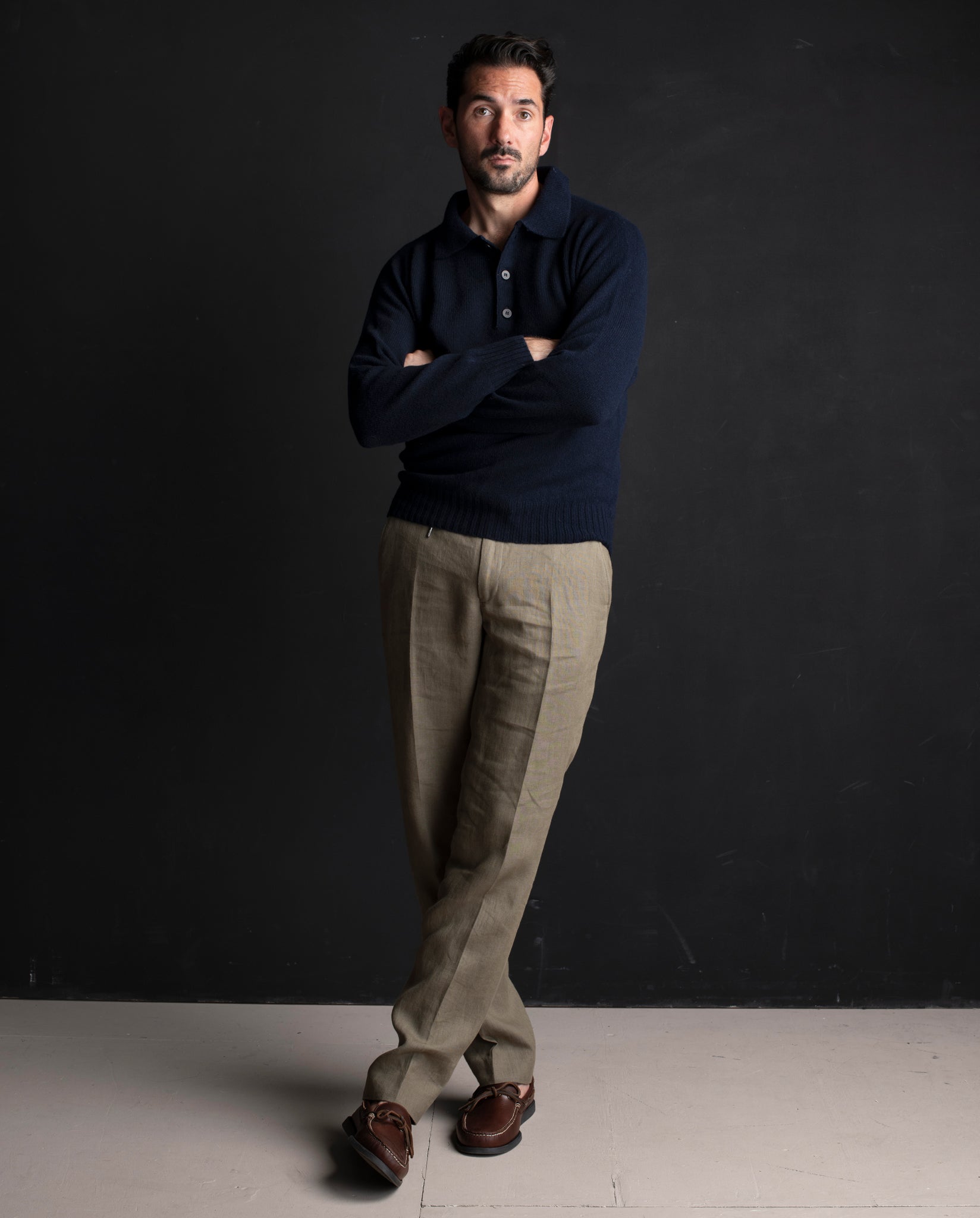 George Lambswool Polo Sweater