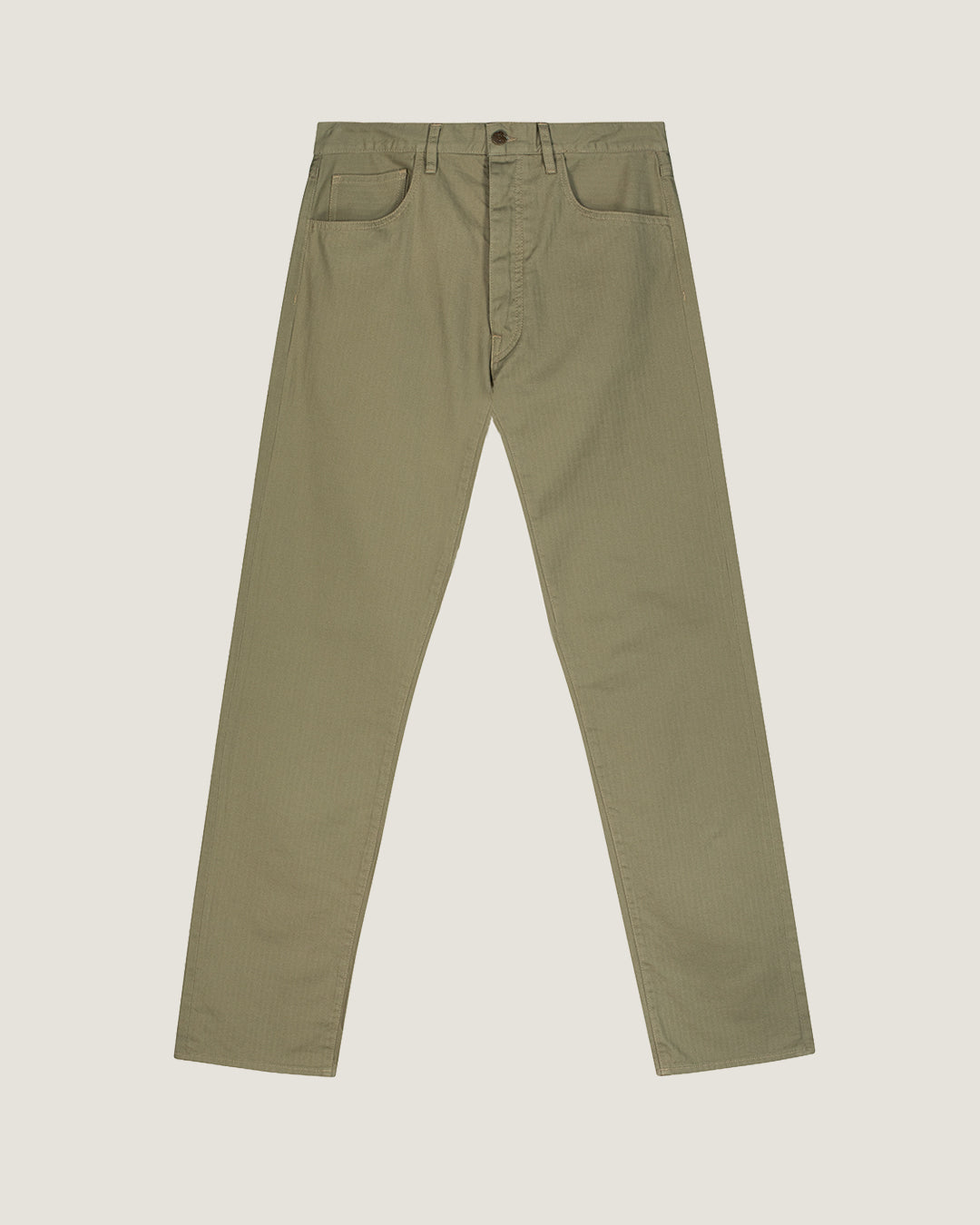 Sandstone Relaxed Fit 007 Five-pocket Herringbone Jean