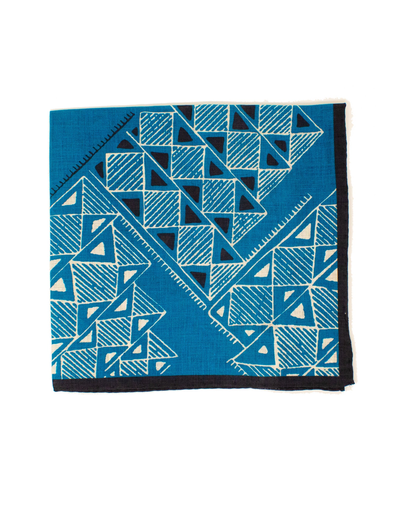 Tile Print Linen Bandana