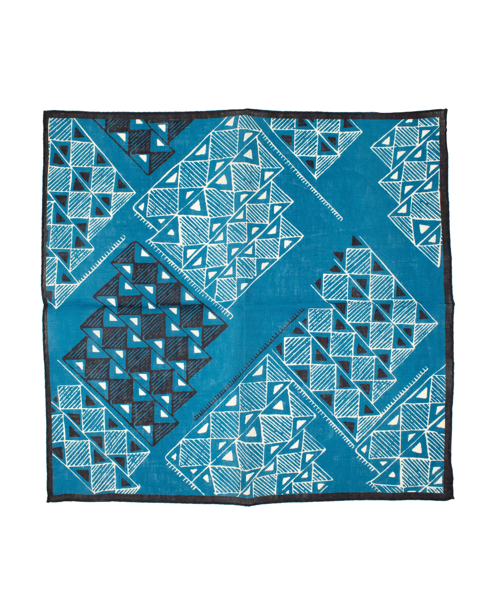 Tile Print Linen Bandana