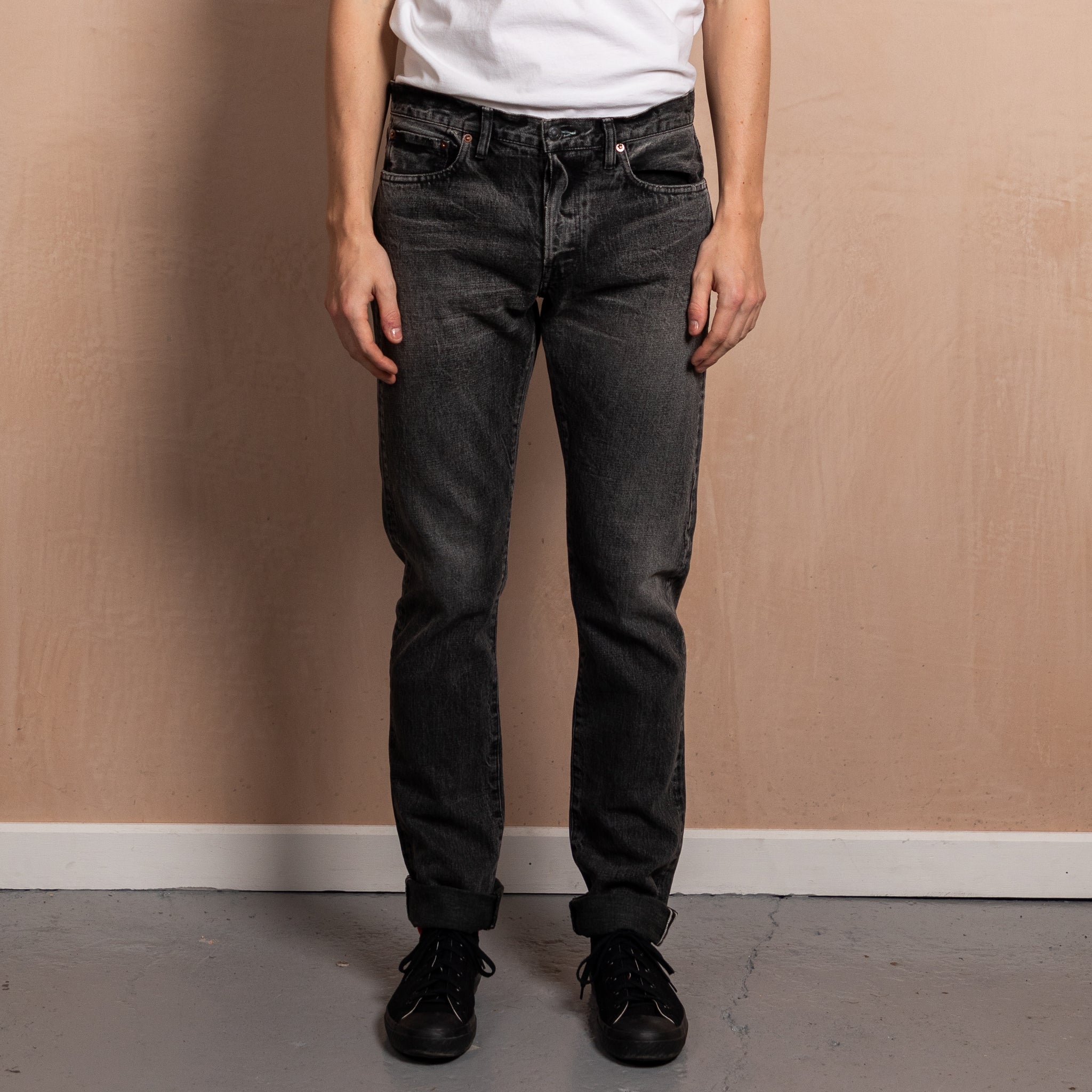Slim Fit 001 Faded Wash Selvedge Jeans