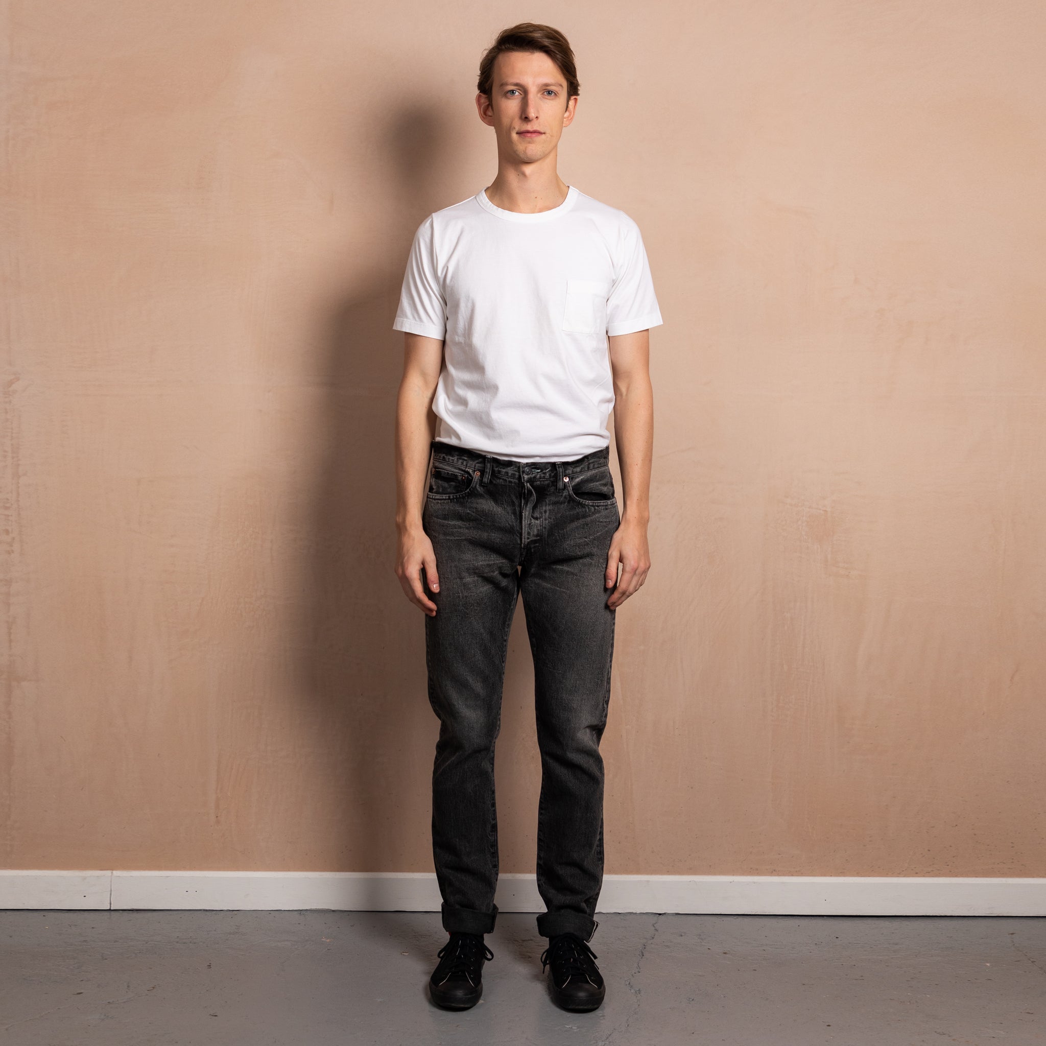 Slim Fit 001 Faded Wash Selvedge Jeans