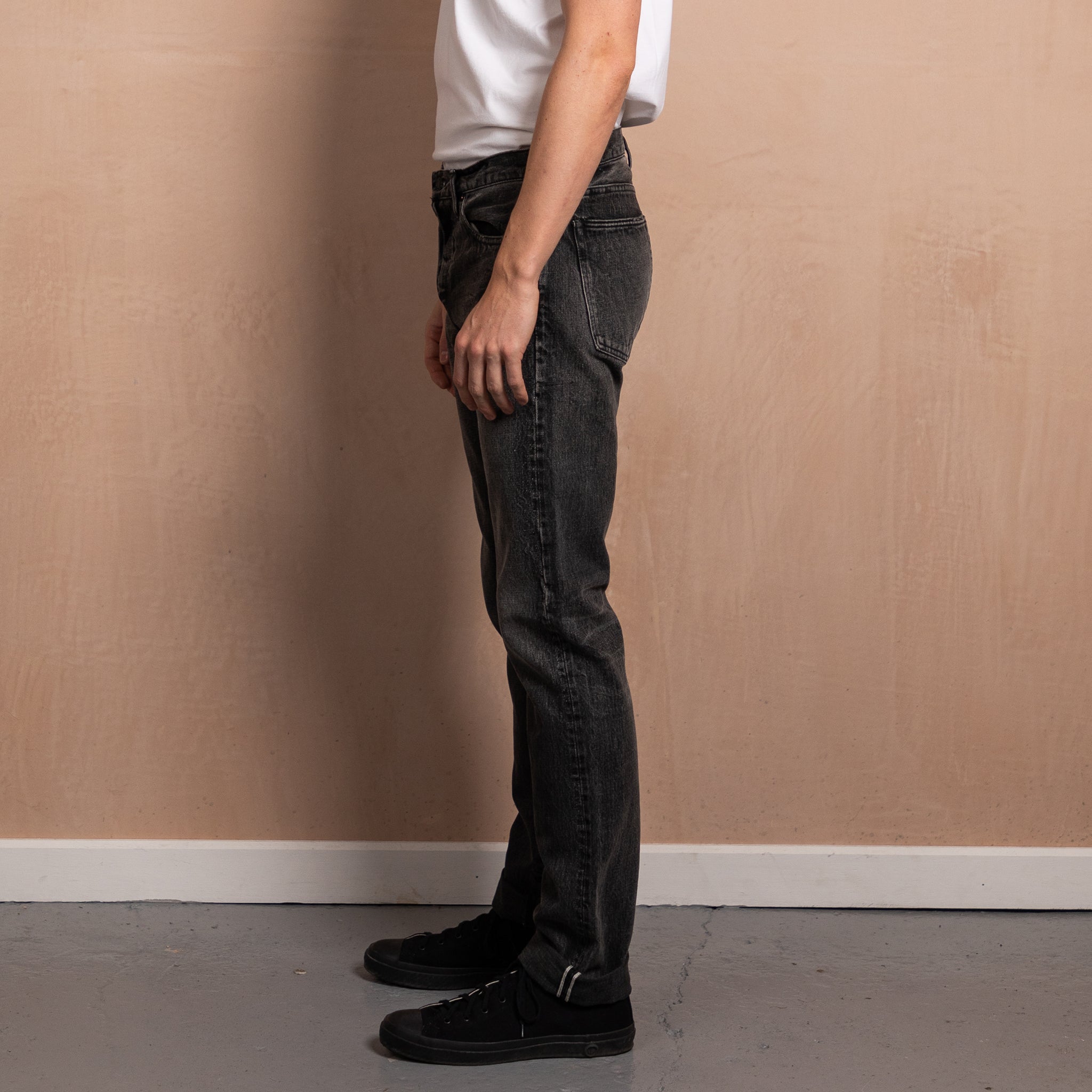 Slim Fit 001 Faded Wash Selvedge Jeans