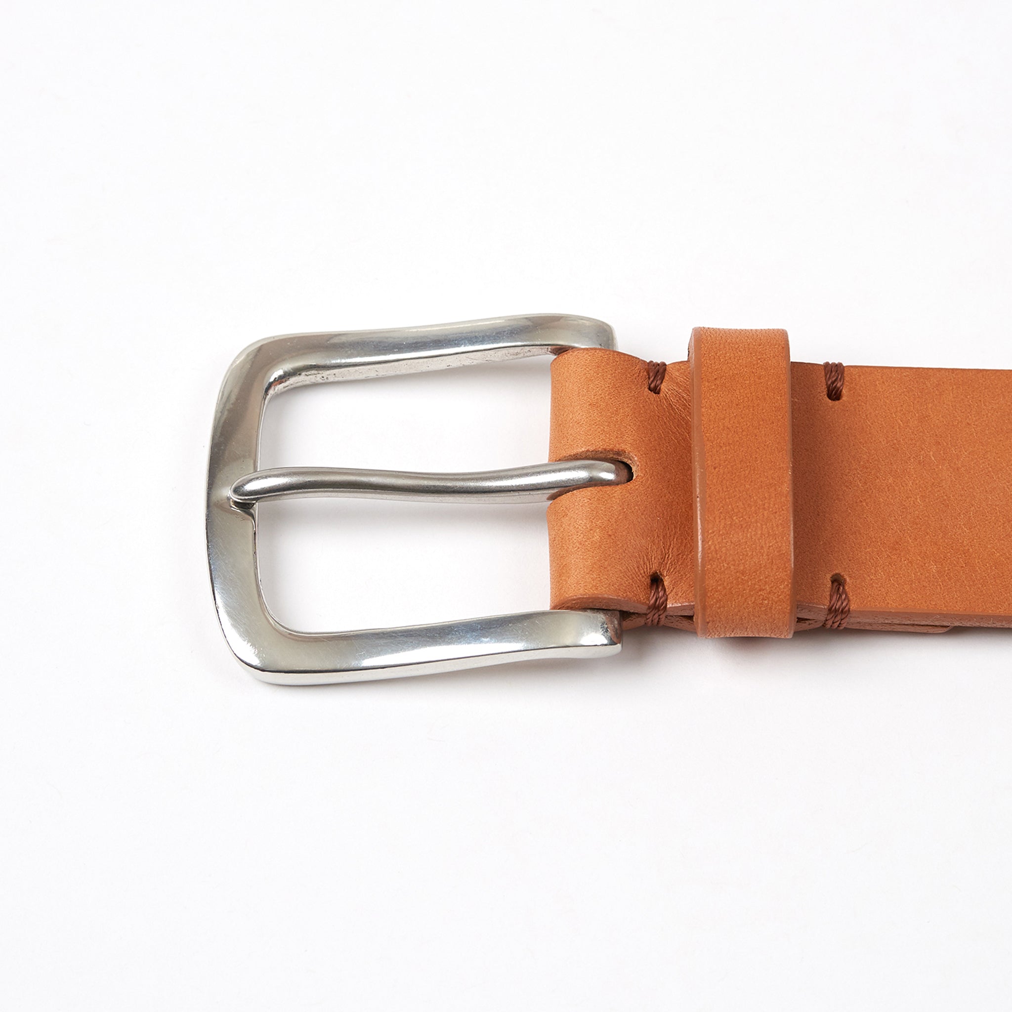 Awling Original belt - Tan/ Polished Pewter